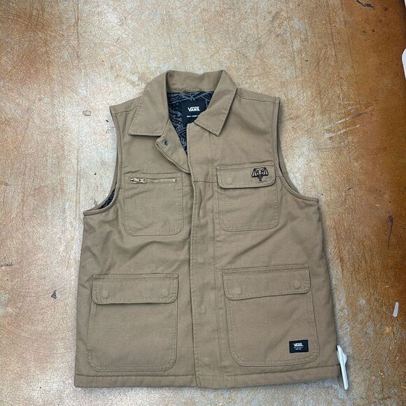 Vans X Courage Adams Drill Chore Vest-Dirt Adult - Picture 1 of 6
